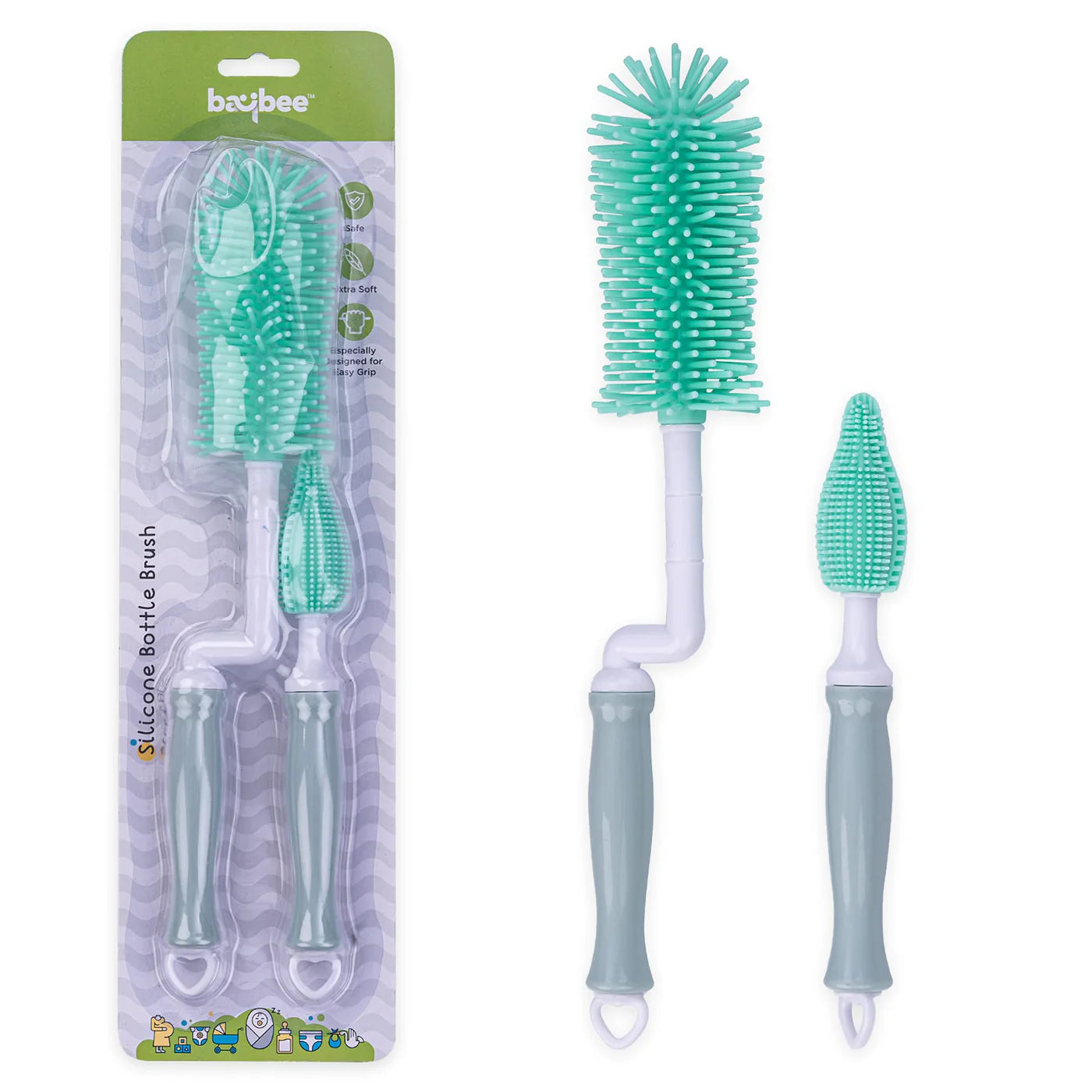 Baby orders milk bottle cleaning brush