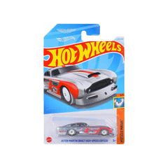 Hot Wheels Aston Martin DB4GT High Speed Edition Toy Car (Silver & Red)