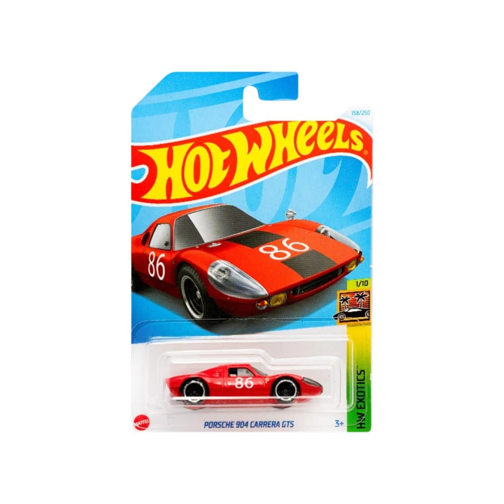 Hot Wheels Porsche 904 Carrera GTS Toy Car (Red)