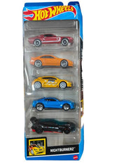 Hot Wheels Car 2024 Nightburnerz Pack of 5