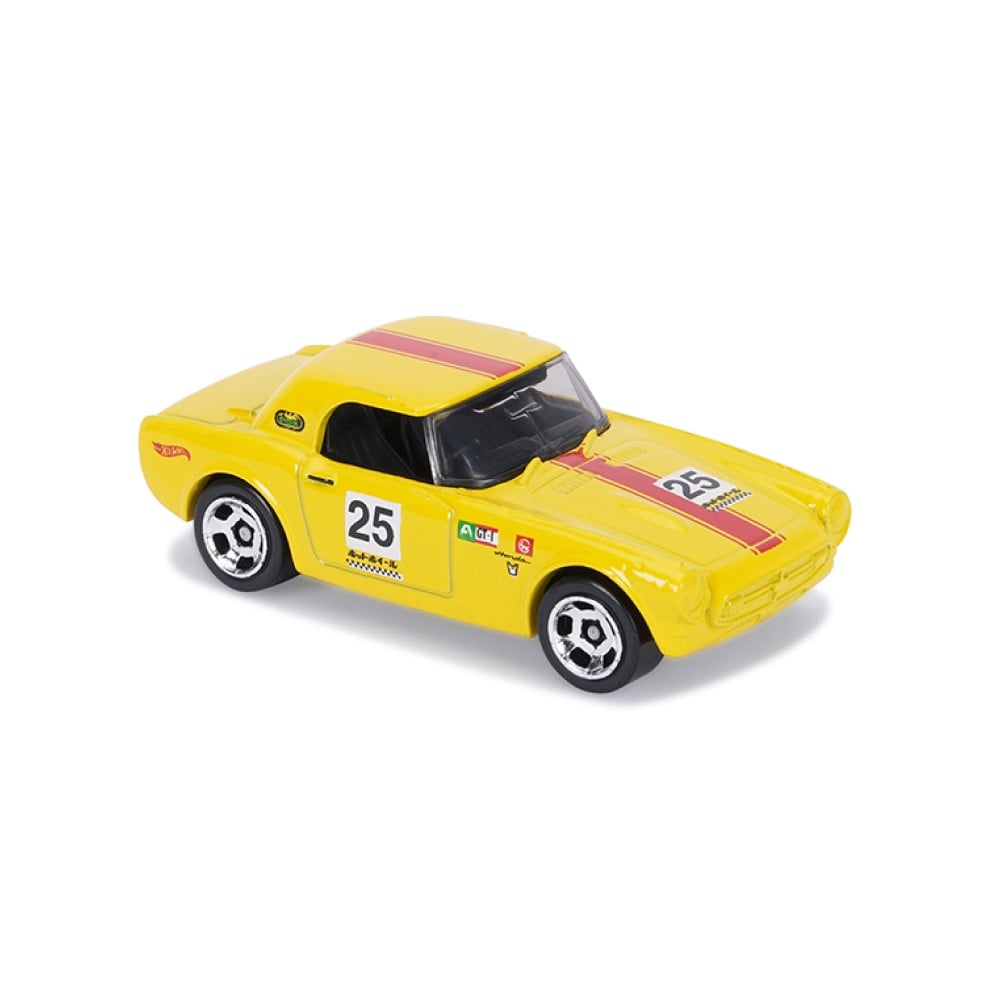 Hot Wheels Honda S800 Racing Car Toy Vehicle (Dark Yellow, 3+ years)